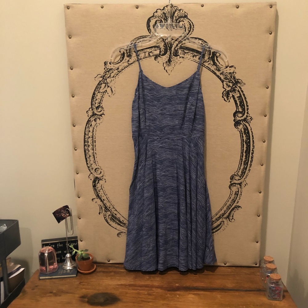 Old Navy Blue and White Stripped Dress